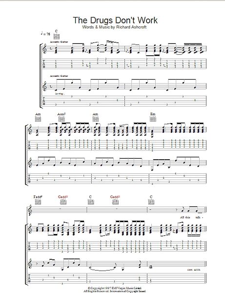 open zoom image for The Drugs Don't Work - Guitar TAB, New, Main