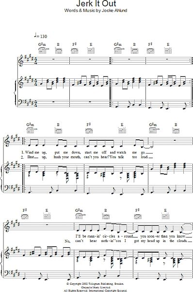 open zoom image for Jerk It Out - Piano/Vocal/Guitar, New, Main