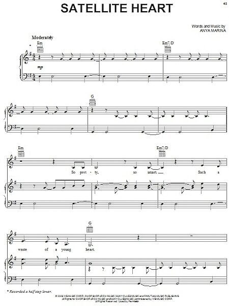 open zoom image for Satellite Heart - Piano/Vocal/Guitar, New, Main