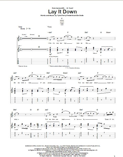 open zoom image for Lay It Down - Guitar TAB, New, Main