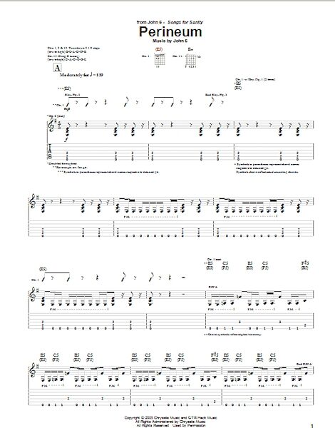 open zoom image for Perineum - Guitar TAB, New, Main