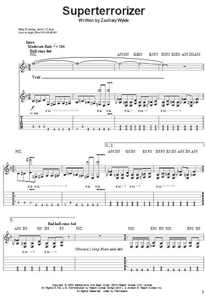 open zoom image for Superterrorizer - Guitar Tab Play-Along, New, Main