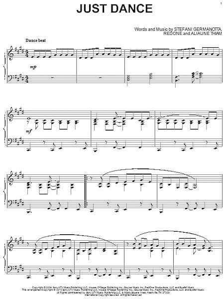 open zoom image for Just Dance - Piano Solo, New, Main