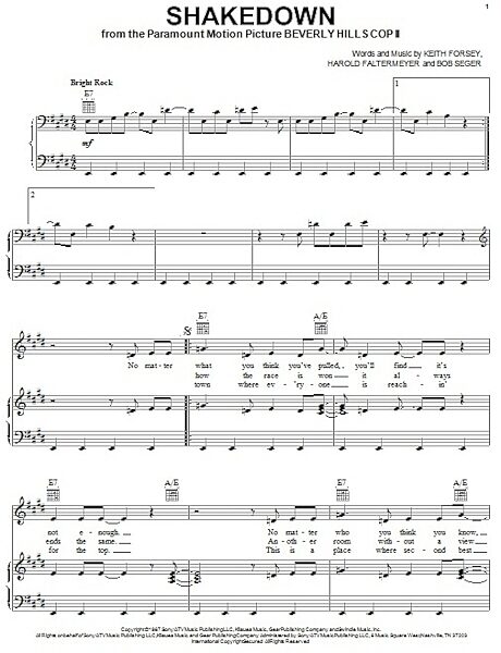 open zoom image for Shakedown - Piano/Vocal/Guitar, New, Main