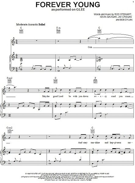 open zoom image for Forever Young - Piano/Vocal/Guitar, New, Main