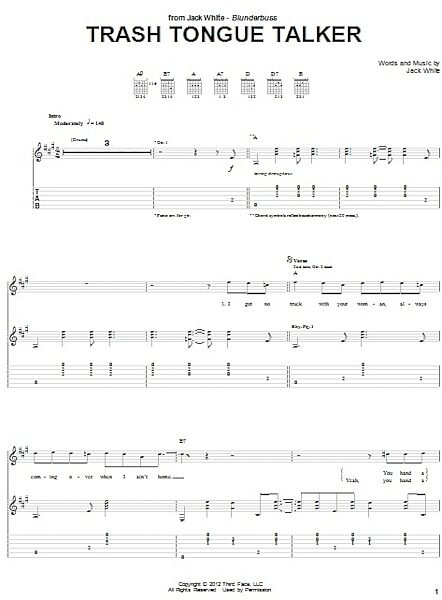 open zoom image for Trash Tongue Talker - Guitar TAB, New, Main