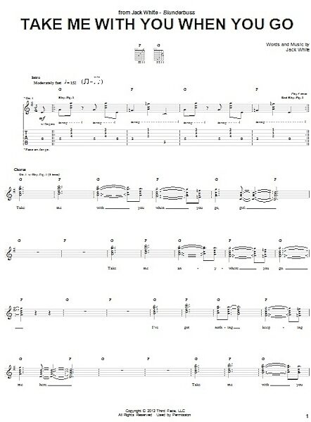 open zoom image for Take Me With You When You Go - Guitar TAB, New, Main
