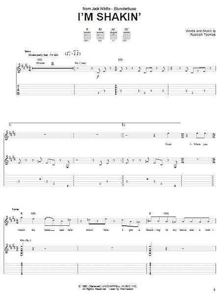 open zoom image for I'm Shakin' - Guitar TAB, New, Main