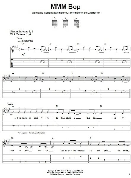 open zoom image for MMM Bop - Easy Guitar with TAB, New, Main