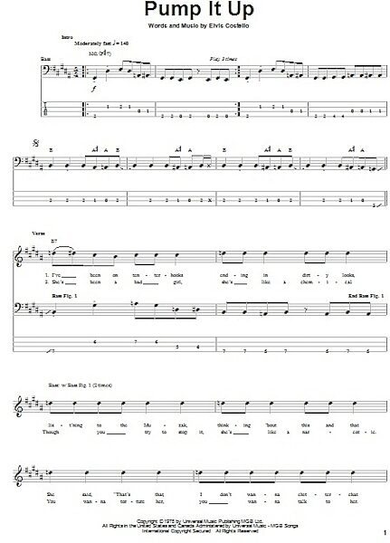 open zoom image for Pump It Up - Bass Tab, New, Main