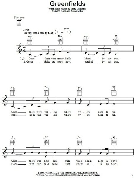 open zoom image for Greenfields - Ukulele, New, Main