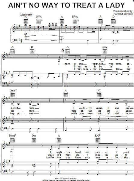 open zoom image for Ain't No Way To Treat A Lady - Piano/Vocal/Guitar, New, Main