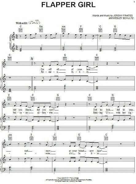 open zoom image for Flapper Girl - Piano/Vocal/Guitar, New, Main