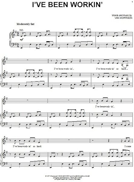 open zoom image for I've Been Workin' - Piano/Vocal/Guitar, New, Main