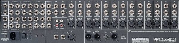 open zoom image for Mackie SR32.4 VLZ Pro 32-Channel Mixer, Rear Panel
