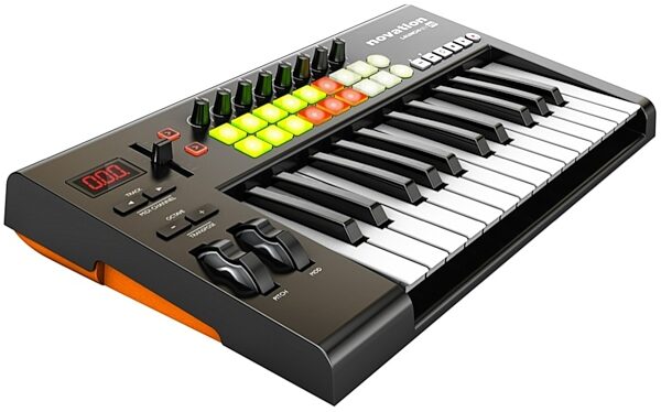 open zoom image for Novation Launchkey 25 USB MIDI Controller Keyboard, 25-Key, Angle