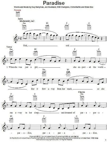 open zoom image for Paradise - Ukulele, New, Main