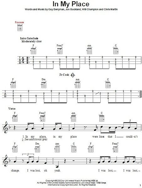 open zoom image for In My Place - Ukulele, New, Main