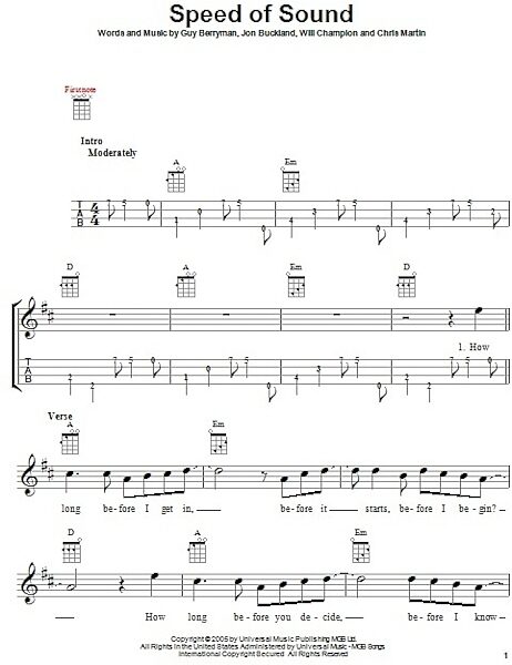 open zoom image for Speed Of Sound - Ukulele, New, Main
