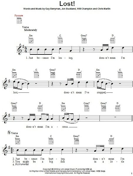 open zoom image for Lost! - Ukulele, New, Main
