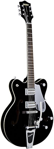 open zoom image for Gretsch G5122 Electromatic Double Cutaway Hollowbody Electric Guitar, Black - Left Side