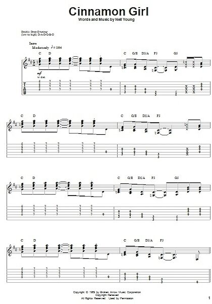 open zoom image for Cinnamon Girl - Guitar Tab Play-Along, New, Main