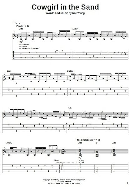 open zoom image for Cowgirl In The Sand - Guitar Tab Play-Along, New, Main
