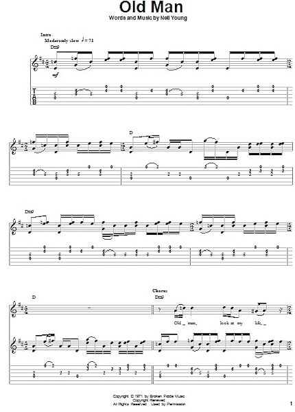 open zoom image for Old Man - Guitar Tab Play-Along, New, Main