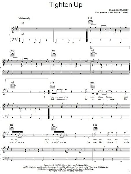 open zoom image for Tighten Up - Piano/Vocal/Guitar, New, Main