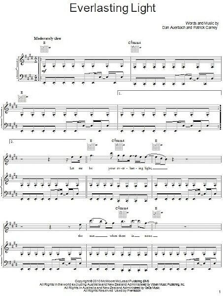 open zoom image for Everlasting Light - Piano/Vocal/Guitar, New, Main