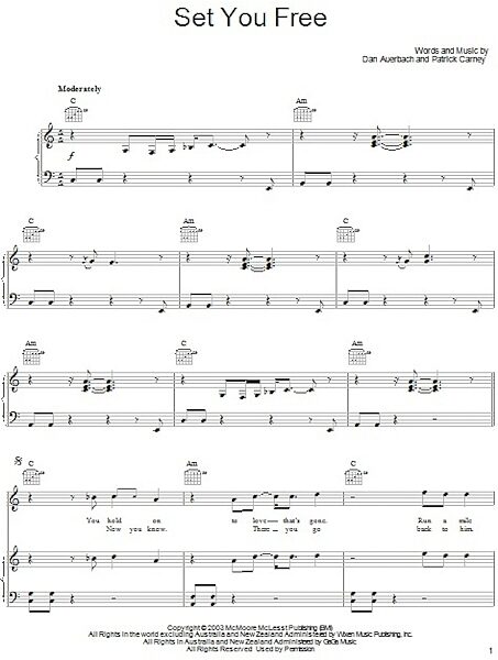 open zoom image for Set You Free - Piano/Vocal/Guitar, New, Main