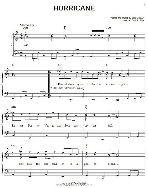 open zoom image for Hurricane - Easy Piano, New, Main