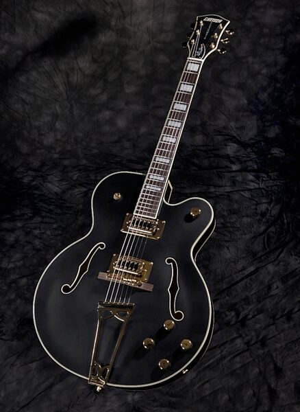 open zoom image for Gretsch G519BK Tim Armstrong Electromatic Hollowbody Electric Guitar, Glamour View 4