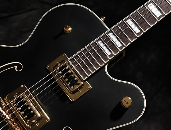 open zoom image for Gretsch G519BK Tim Armstrong Electromatic Hollowbody Electric Guitar, Top