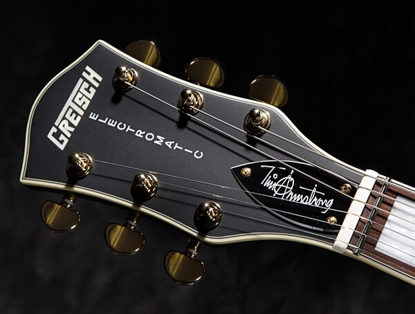 open zoom image for Gretsch G5191BK Tim Armstrong Left-Handed Electromatic Hollowbody Electric Guitar, Headstock