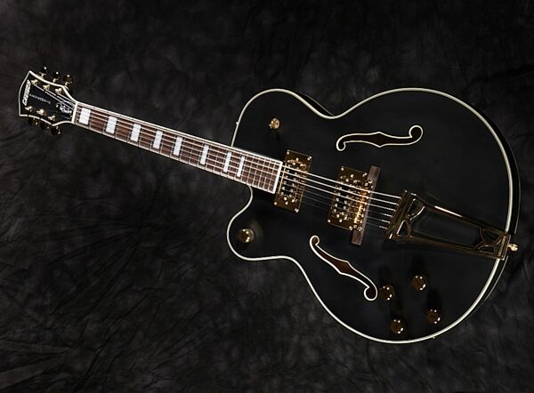 open zoom image for Gretsch G5191BK Tim Armstrong Left-Handed Electromatic Hollowbody Electric Guitar, Glamour View 3