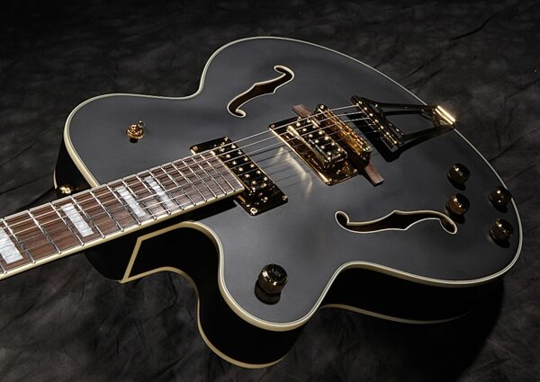 open zoom image for Gretsch G5191BK Tim Armstrong Left-Handed Electromatic Hollowbody Electric Guitar, Glamour View 1