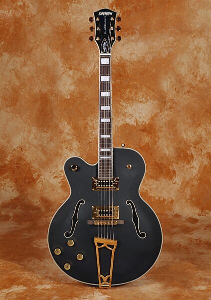 open zoom image for Gretsch G5191BK Tim Armstrong Left-Handed Electromatic Hollowbody Electric Guitar, Glamour View 2