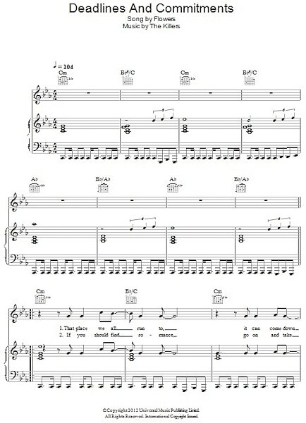 open zoom image for Deadlines And Commitments - Piano/Vocal/Guitar, New, Main