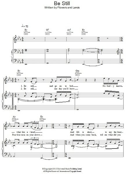 open zoom image for Be Still - Piano/Vocal/Guitar, New, Main