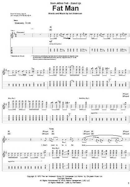 open zoom image for Fat Man - Guitar TAB, New, Main