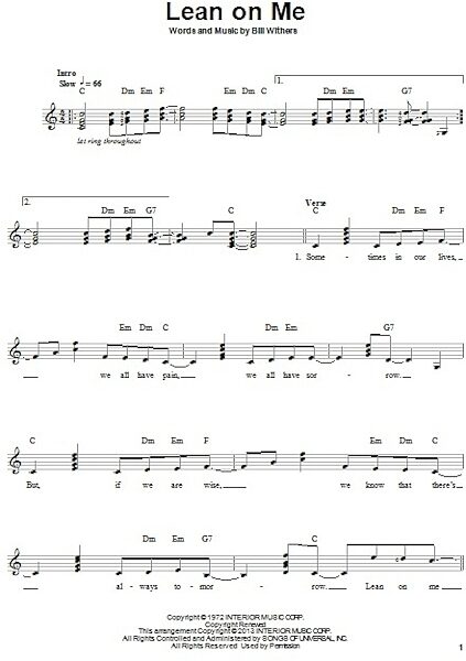 open zoom image for Lean On Me - Easy Guitar, New, Main