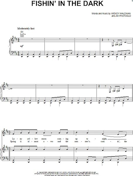 open zoom image for Fishin' In The Dark - Piano/Vocal/Guitar, New, Main