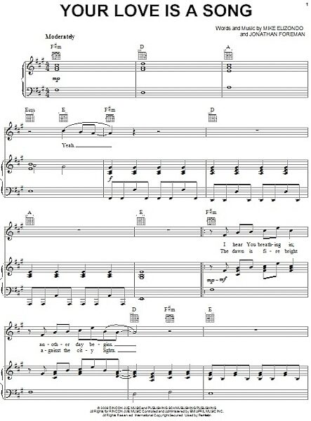 open zoom image for Your Love Is A Song - Piano/Vocal/Guitar, New, Main