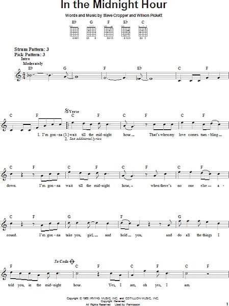 open zoom image for In The Midnight Hour - Easy Guitar, New, Main