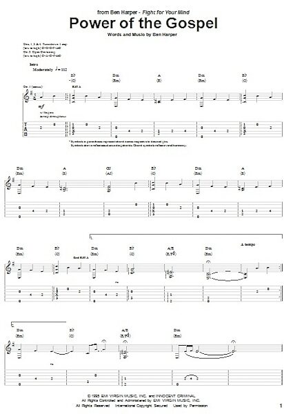 open zoom image for Power Of The Gospel - Guitar TAB, New, Main