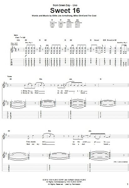 open zoom image for Sweet 16 - Guitar TAB, New, Main