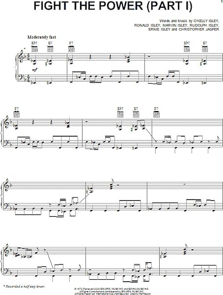 open zoom image for Fight The Power 'Part 1' - Piano/Vocal/Guitar, New, Main