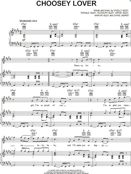 open zoom image for Choosey Lover - Piano/Vocal/Guitar, New, Main