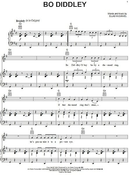 open zoom image for Bo Diddley - Piano/Vocal/Guitar, New, Main